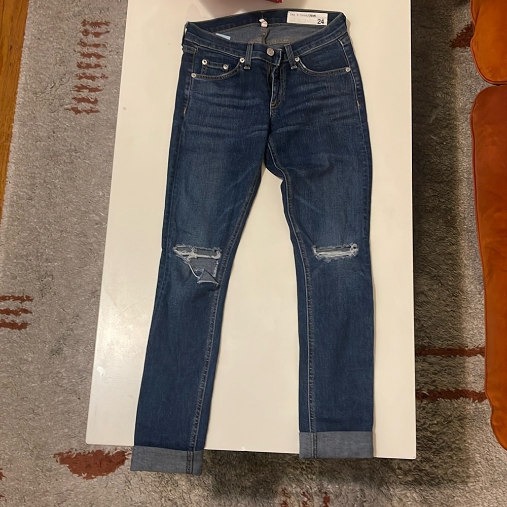 Rag and bone distressed jeans